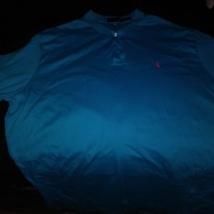 Blue and pink Ralph Lauren polo
